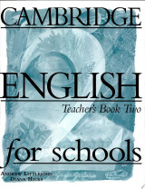 Cambridge English for Schools 2 Teacher's Book
