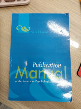 Publication manual of the American Psychological Association