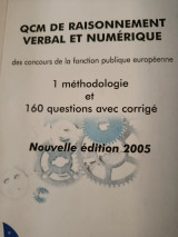 QCM de raisonnement verbal et numérique des concours de la fonction publique
