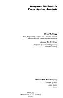 Computer Methods in Power System Analysis