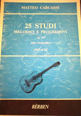 25 studi melodici e progressivi op.60 per chitarra