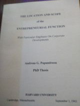 The location of the entrepreneurial function