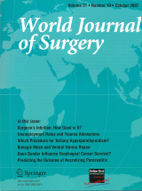 World Journal of Surgery, Volume 31, issue 10, October 2007