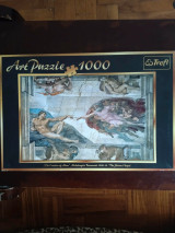Art puzzle 1000, the creation of Adam