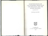 Selected Essays on the Economic Growth of the Socialist and the Mixed Economy