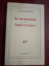 In memoriam ; suivi de, Anniversaires