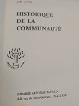 Historique de la communaute