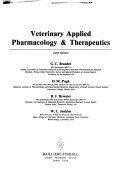 Veterinary Applied Pharmacology & Therapeutics
