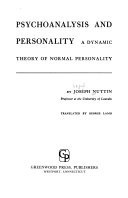 Psychoanalysis and Personality