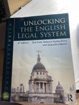 Unlocking the English legal system