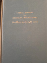 Literary criticism and historical understanding