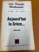 Les Temps Modernes, No.276 (1969) - Aujourd’hui la Grece