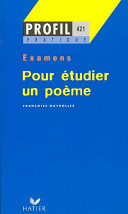 Pour étudier un poème