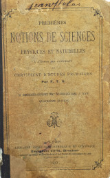 Premieres Notions de Sciences Physiques et Naturelles