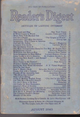 Reader’s Digest, August 1940