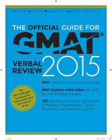 The Official Guide for GMAT Verbal Review 2015, With Online Question Bank and Exclusive Video