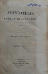 Aristotelis Ethica Nicomachea , Ηθικά Νικομάχεια ( 1861)