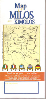 Map of Milos and Kimolos