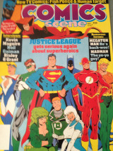 Comics Scene Νο26 - Ετος 1992. Εξώφυλλο Justice League, Superheroics