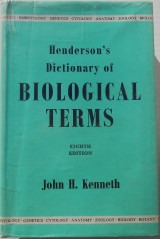 Henderson's Dictionary of Biological Terms - Eighth Edition