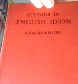Studies in english idiom