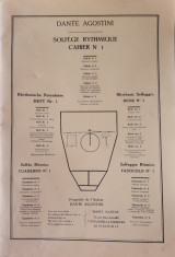 Dante Agostini Solfège Rythmique Cahier No 1
