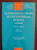 La formation du concept de fonction publique en France