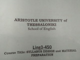 Syllabus Design and Material Preparation