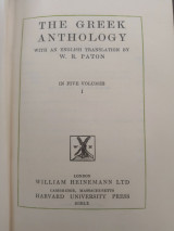 The Greek Anthology with an English Transl. by W. R. Paton in 5 Vol….